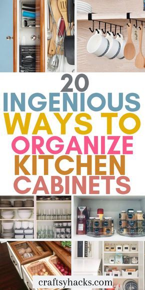 Organize Kitchen Cabinets, Small Kitchen Decoration, Kitchen Cupboard Organization, Kitchen Cabinet Organization Ideas, Organize Kitchen, Organized Kitchen, Organisation Hacks, Ways To Organize, Small Kitchen Decor