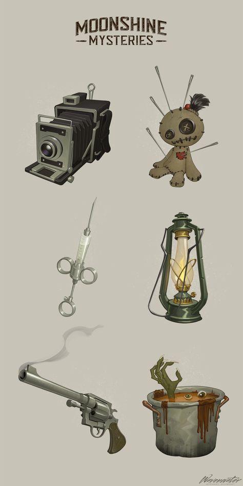 Props Illustration, Interactive Backgrounds, Episode Interactive, Illustration Infographic, Props Concept, Environment Props, Game Icons, Props Art, Fantasy Props