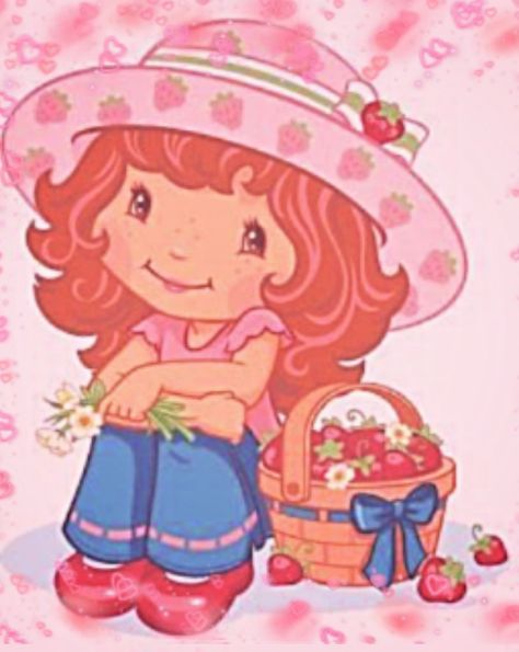 Strawberry Shortcake Pictures, Berry Shortcake, Strawberry Shortcake Cartoon, Red Basket, Strawberry Shortcake Characters, Vintage Strawberry Shortcake, Cartoon Shows, Strawberry Shortcake, Girl Cartoon