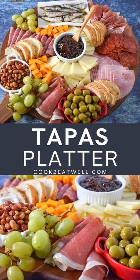 Easy Tapas, Tapas Platter, Tapas Dinner, Spanish Tapas Recipes, Tapas Party, Celebrities Quotes, Spanish Appetizers, Cocktail Party Food, Tapas Recipes