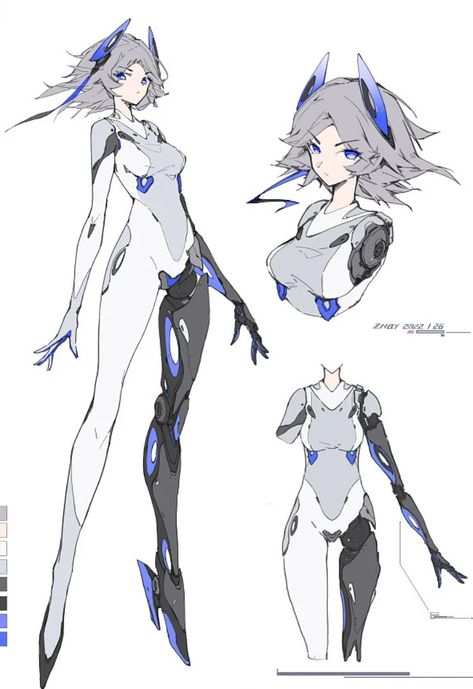 Cyborgs Art, Cyberpunk Character, Arte Sketchbook, Robots Concept, Robot Concept Art, Cyberpunk Art, Character Sheet, 영감을 주는 캐릭터, Character Design References