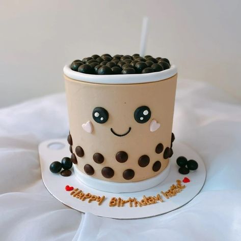 귀여운 음식 그림, Cake Mini, Funny Birthday Cakes, Mini Cakes Birthday, Cartoon Cake, Cake Decorating Ideas, Creative Birthday Cakes, Tea Cake, Simple Birthday Cake