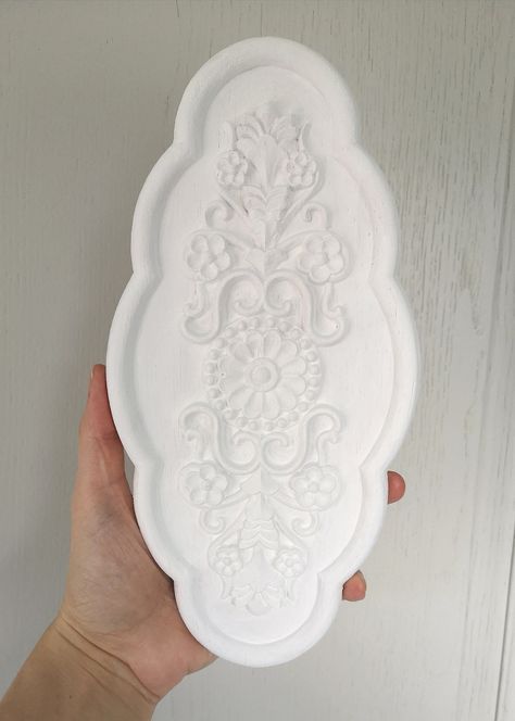 Cabinet Door panels floral rose wood design, modern home decor diy carved decal, upcycling furniture raw wooden applique paintable hardware by AnnieChic on Etsy Upcycling Furniture, Wood Appliques, Indian Patterns, Door Plaques, Rose Wood, White Acrylic Paint, Door Panels, Home Decor Diy, Wood Glue