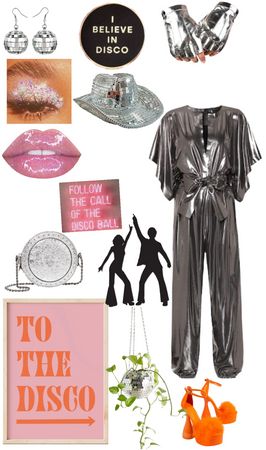 Swing the dance floor - disco night Outfit | ShopLook Disco Outfits Women, Diy Disco Party, Disco Fever Outfit, Diy Disco Outfit, Disco Night Outfit, Disco Ideas, Disco Outfits, Skate Outfit, Disco Ball Earrings