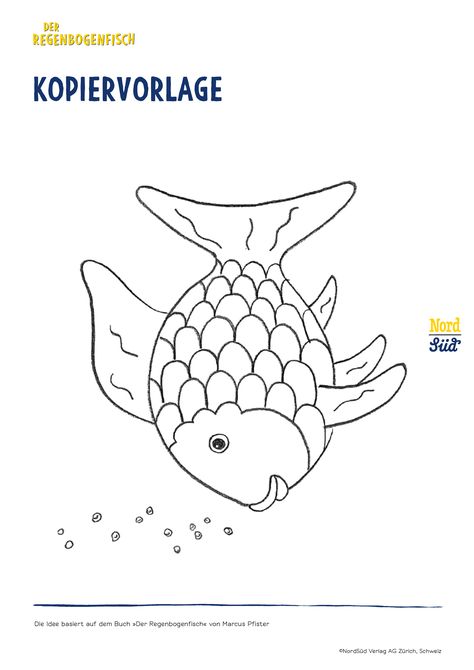 Rainbow Fish Coloring Page, Rainbow Fish Crafts, Baby Seahorse, Fish Coloring Page, Marcus Fabric, Fish Crafts, Rainbow Fish, Beloved Book, Cartoon Coloring Pages