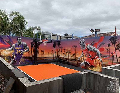 Street Art Melbourne, Melbourne Graffiti, Basketball Wall Art, Spray Can Art, Mural Stencil, Set It Off, Sports Wall Decals, Basketball Wall, Photo Mural