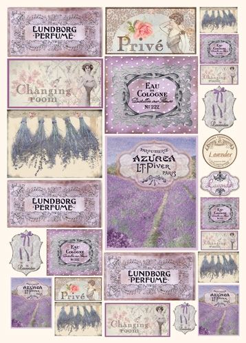 Purple Stickers, Decoupage Paper Printable, Paper Lavender, Rice Paper Decoupage, Free Vintage Printables, Scrapbook Printing, Scrapbook Gift, Scrapbook Stickers Printable, Journaling Cards