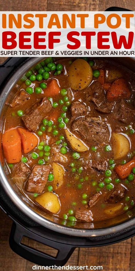 Homemade Beef Stew Instant Pot, Simple Beef Stew Instant Pot, Best Instapot Beef Stew Recipe, Hearty Beef Stew Instant Pot, Chuck Roast Beef Stew Instant Pot, Pot Roast Stew Instant Pot, Instant Beef Stew, Beef Stew In The Instant Pot, Instant Pot Beef Stew Recipe Easy