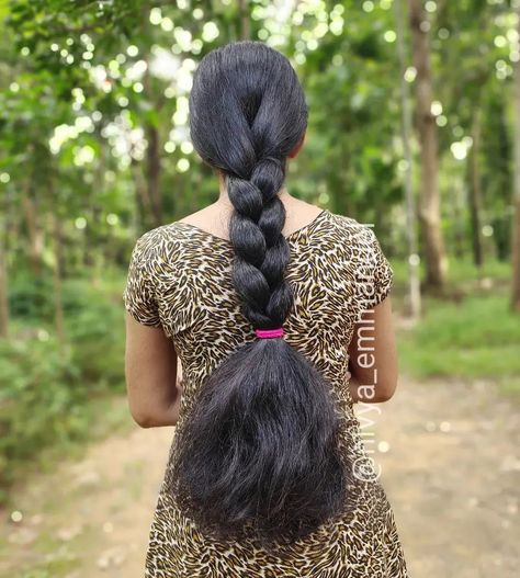 Short Wavy Haircuts, Indian Long Hair Braid, Long Indian Hair, Long Hair Ponytail, Big Bun Hair, Thick Braid, Extension Hair, Long Silky Hair, Hair Indian