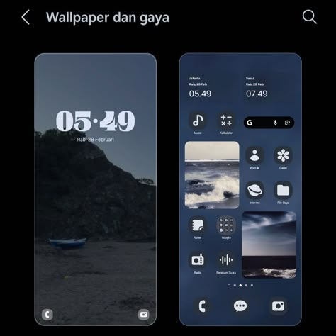 Homescreen and lockscreen combo ideas planner Samsung Galaxy Homescreen, Samsung Home Screen Layout, Lock Screen Wallpaper Samsung, Samsung Setup, Lockscreen Homescreen Combo, Samsung Customization, Samsung Lockscreen, Samsung Layout, Samsung Homescreen Layout Ideas