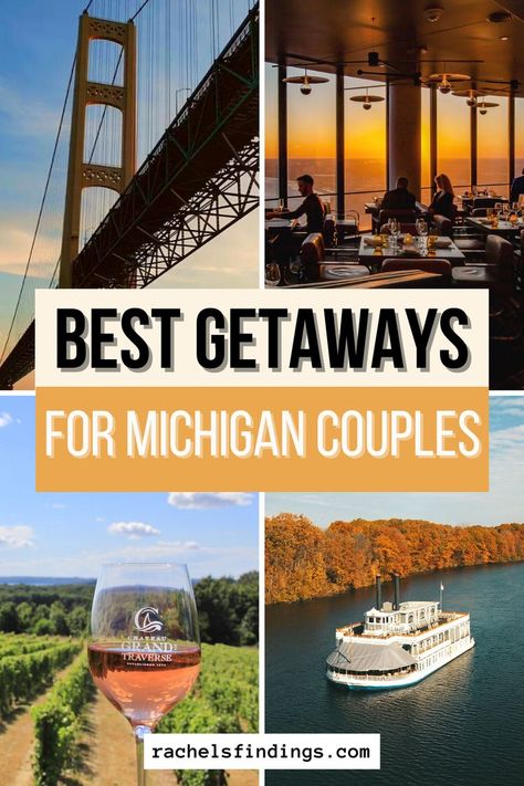 Romantic Michigan Getaways, Michigan Date Ideas, Michigan Weekend Getaways, Romantic Midwest Getaways, Winter Start, Midwest Getaways, Things To Do For Couples, Getaways For Couples, Fall In Michigan