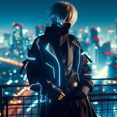 #ai #aigenerated #cyberpunk #neon #anime Cyberpunk Aesthetic Character, Cyberpunk Oc Art Male, Cyberpunk Aesthetic Outfit Male, Neon Cyberpunk Aesthetic Outfit, Cyberpunk Outfit Men, Cyberpunk Outfit Aesthetic, Cyberpunk Fashion Male, Cyberpunk Outfit Male, Emo Cyberpunk