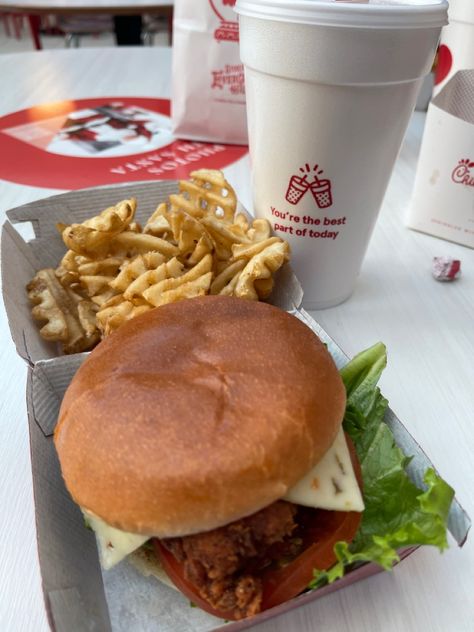 spicy chicken sandwich deluxe combo 👌🏽 Essen, Chick Fil A Spicy Chicken Deluxe, Spicy Chicken Sandwich Chick Fil A, Chick Fil A Spicy Chicken Sandwich, Chickfila Chicken Sandwich, Chicken Sandwich Chick Fil A, Chick Fil A Chicken Sandwich, Sandwich Pictures, Food Museum