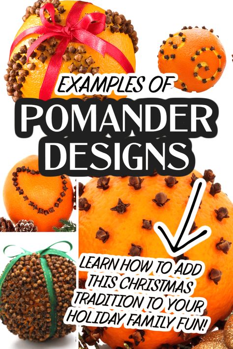 Last Minute Christmas Crafts, Orange Pomanders, Fun Holiday Crafts, Orange Ornaments, Christmas Activities For Families, Fruit Crafts, Orange Craft, Pomander Balls, Holiday Traditions Family