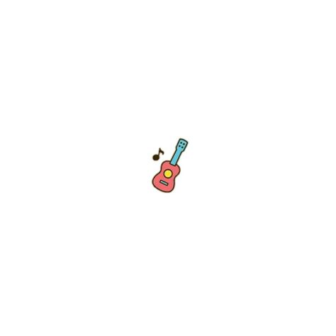 Guitar Drawing, Small Guitar, Guitar Tattoo, Small Icons, Icon Wallpaper, Drawing Journal, Small Drawings, Funny Doodles, Kawaii Doodles