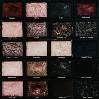 Eyeshadow Pallets Aesthetic, Makeup Palette Aesthetic, Eyeshadow Palette Aesthetic, Dark Eyeshadow, Makeup Pallets, Dark Colours, Make Up Inspo, Eyeshadow Pallets, Eyeshadow Palettes