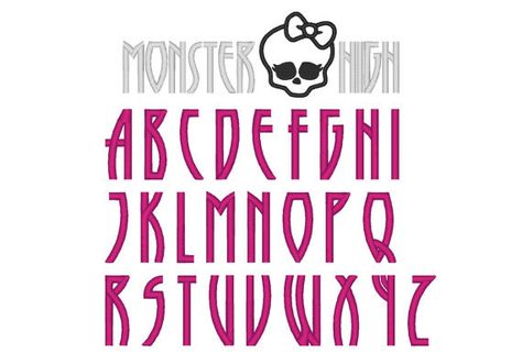 Monster High Font Monster High Font, Monster High Banner, Pti Logo, Monster High Logo, Font Abc, Gothic Alphabet, Monster High Birthday Party, Number Fonts, Monster High Party