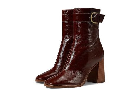 Nine West Taress Women's Brown Leather Boots (Size 6.5M) Women’s Heeled Boots, Womens Heeled Boots, Red Brown Boots, Brown Leather Boots Women's, Women’s Boots, Brown Boots Outfit Ankle, Brown Boots Heels, Mid Calf Brown Boots, Mid Calf High Boots