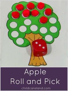 Apple Roll, Preschool Apple Theme, September Preschool, Apple Kindergarten, Apple Lessons, Apple Math, Apple Preschool, Apple Unit, Johnny Appleseed