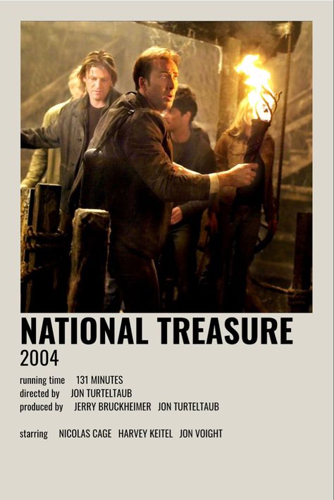 National Treasure Movie Poster, National Treasure Poster, National Treasure Movie, Film Polaroid, Classic Films Posters, Movie Card, Iconic Movie Posters, Adventure Movies, Indie Movies