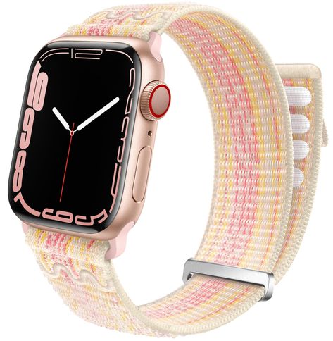 PRICES MAY VARY. Patents Pending & Latest Design: Sturdy hook-and-loop fastener is on both straps, double-reinforced to prevent smartwatch from falling, loyally protect your property. Have a strong hook-and-loop fastener for quick and easy adjustment. Model & Size: GZ GZHISY nylon sport loops band compatible with smartwatch 38mm 40mm 41mm 42mm 44mm 45mm 49mm Ultra 2 iWatch Series 9 8 7 6 SE 5 4 3 2 1, Sport, Edition. Suitable for 130–220mm (5.12”- 8.66”) wrist. Material: Double-layer weave strap Fabric Apple Watch Band, Beachy Apple Watch Bands, Preppy Apple Watch Band, Apple Watch Bands Pink, Gifts For Under $30, Trendy Apple Watch Bands, Preppy Apple Watch Bands, Apple Watch With Bracelets Women, Watches With Bracelets Women