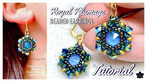 Beaded Earrings Tutorial, Earring Tutorials, Large Pearl Earrings, Petal Earrings, Earrings Tutorial, Beaded Earrings Tutorials, Beaded Jewelry Tutorials, Beaded Earrings Patterns, Earring Tutorial