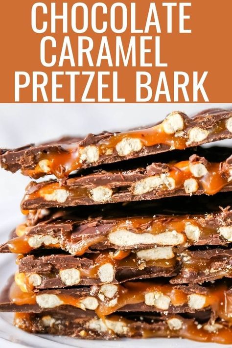 Best Salted Caramel Pretzel Bark, Chocolate Caramel Pretzel Bars Bark Recipe, Salted Caramel Pretzel Bark Recipe, Pretzels With Caramel And Chocolate, Caramel Chocolate Pretzel Bark, Chocolate Pretzel Caramel Bark, Homemade Chocolate Covered Caramels, Salted Pretzel Bark, Sweet And Salty Chocolate Bark