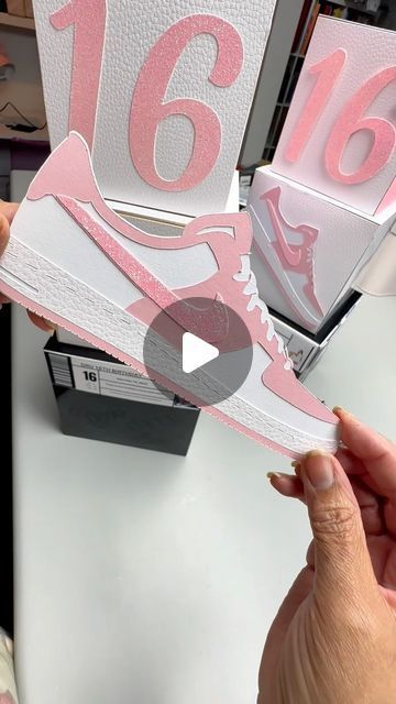 31K views · 2.5K likes | Leslie Frederick on Instagram: "I had to make these centerpieces for two identical twins who love pink, so I didn’t want to go with something typical and wanted to do something different for their 16th birthday party sneaker theme party   - - - #sneakerball #centerpieces #partytheme #eventdecor #customcenterpieces #sneakerparty" Nike Themed Centerpieces, Sneaker Wedding Theme, Diy Sneaker Ball Decorations, Sneaker Ball Decoration Ideas, Sneakers Birthday Theme, Sneakers Party Theme Ideas, Sneaker Ball Table Centerpieces, Sneaker Ball Theme Party, Sneaker Party Ideas