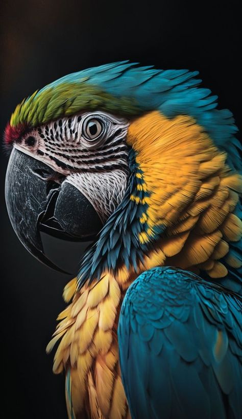 Parrot Photography, Wild Life Animals, Burung Beo, Macaw Art, Regard Animal, Birds Photography Nature, Parrot Painting, Desain Quilling, Parrots Art