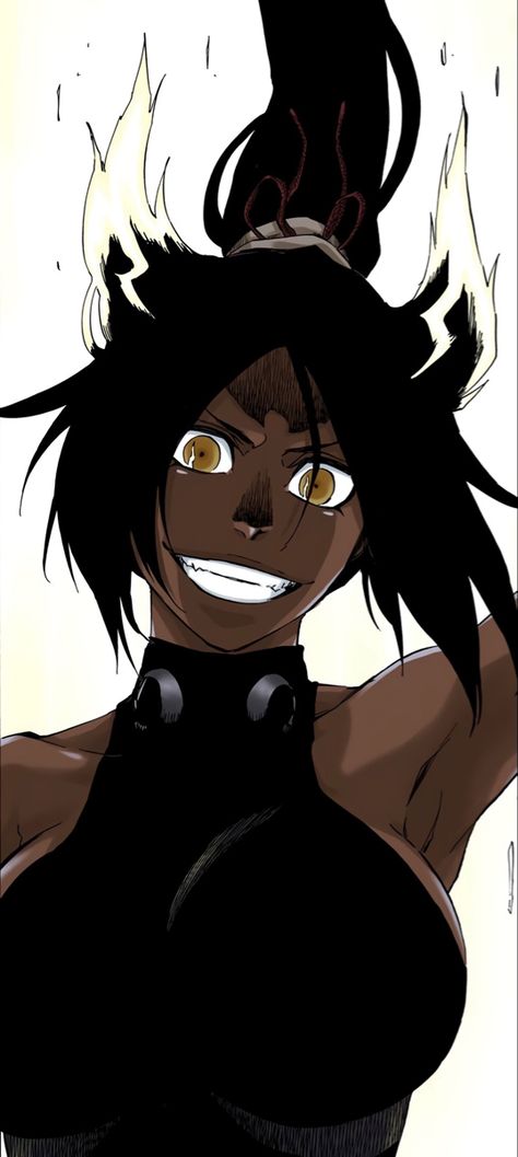 Shihouin Yoruichi, Bleach Girls, Yoruichi Shihouin, God Of Thunder, Bleach Anime Ichigo, Colored Manga, Bleach Anime Art, Bleach Fanart, Bleach Characters