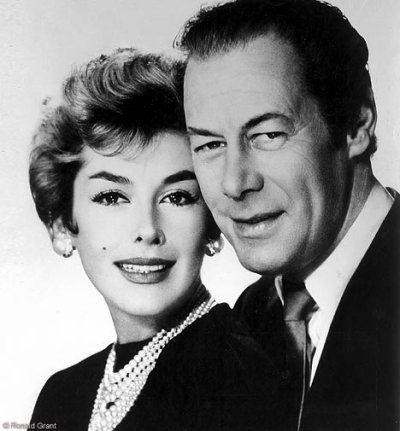 Kay Kendall and Rex Harrison. One of the most romantic - and tragic - love… My Love Photo, Rex Harrison, Tragic Love, Tragic Love Stories, Hollywood Couples, Carole Lombard, Famous Couples, Love Stories, Golden Age Of Hollywood