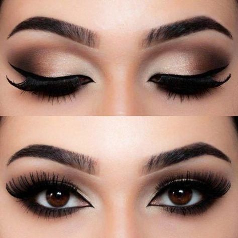 Makeup Bronze, Make Up Designs, Mekap Mata, Bronze Makeup, Best Eyeshadow, Color Makeup, Hooded Eye Makeup, Beauty Make-up, Pinterest Makeup