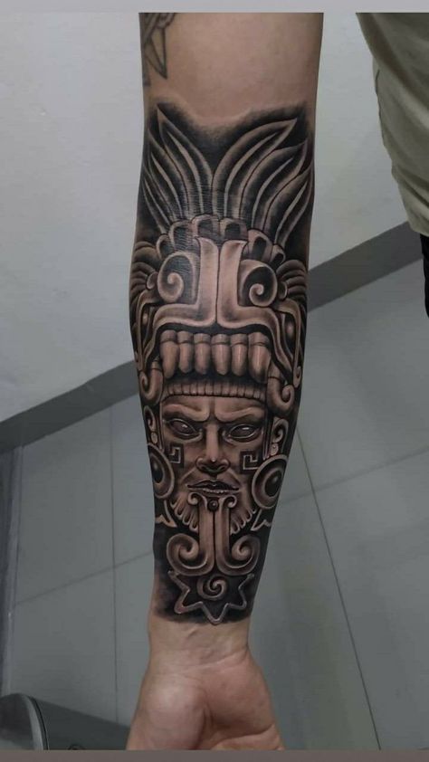 Aztec Half Sleeve Tattoo For Men, Mexican Sleeve Tattoo Men, Aztec Forearm Tattoo, Aztec Leg Tattoo, Mexican Tattoo Ideas For Men Aztec, Aztec Sleeve Tattoos, Mexican Tattoo Ideas For Men, Mexican Style Tattoos, Aztec Tattoo Mexican