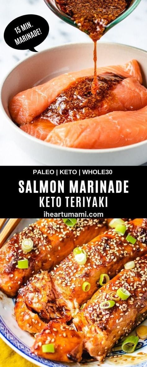 Foil Salmon, Whole30 Salmon Recipes, Keto Teriyaki, Air Fried Salmon, Salmon In Air Fryer, Salmon Teriyaki, Salmon Teriyaki Recipe, Salmon Recipes Baked Healthy, Air Fryer Salmon