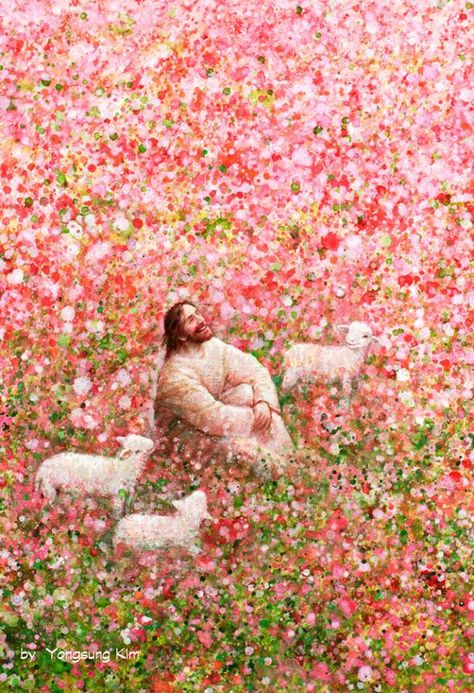 Yongsung Kim, I Am The Good Shepherd, Pictures Of Christ, Lds Art, Good Shepherd, Jesus Christ Art, Prophetic Art, Pictures Of Jesus Christ, Ayat Alkitab