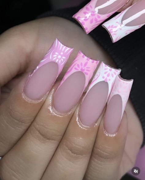 Pink Mexican Nails, Mexico Nail Ideas, Nails For Mexico, Mexico Nails, Island Nails, Mexican Nails, Nail Options, Nexgen Nails, New Nail Colors