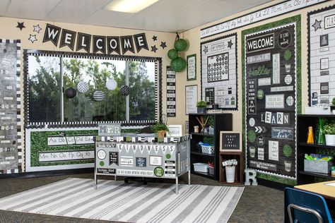 Modern Farmhouse Classroom, Farmhouse Classroom Decor, Plants Classroom, Farmhouse Classroom, Classroom Makeover, Theme Inspiration, Modern Classroom, Elementary Classroom Decor, Positive Sayings