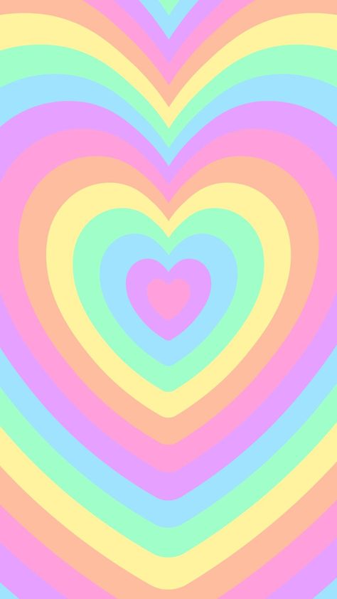 Soft Rainbow Aesthetic, Colorful Hearts Wallpaper, Rainbow Hearts Wallpaper, Indie Heart, Pastel Rainbow Aesthetic, Iphone Wallpaper Preppy, Beautiful Summer Wallpaper, Cute Wallpapers For Ipad, Lovely Flowers Wallpaper