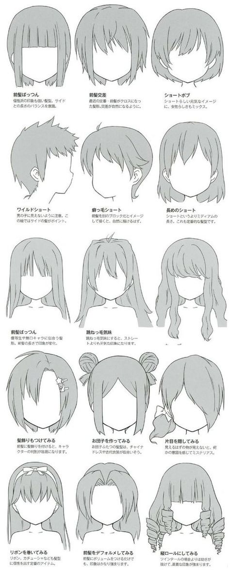 Character Anatomy | Hair Pelo Anime, Manga Hair, Anime Show, Drawing Eyes, Drawing Hair, Anime Tutorial, Hair Sketch, 캐릭터 드로잉, Poses References