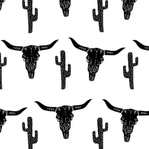 Southwest Skull Cactus Blanket // More Colors by MyLittleDeers Cow Skull Wallpaper, Longhorn Wallpaper, Skull Black And White, Skull Cactus, Country Wallpaper, Longhorn Skull, Skull Wallpaper, Kids Nursery, Cow Skull