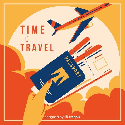 Airline Poster Design, Travel Agency Graphic Design, Vacation Graphic Design, Travel Poster Design Graphics, Vacation Poster Design, Travel Illustration Design, Travel Design Poster, Travel Agency Poster, Graphic Design Travel