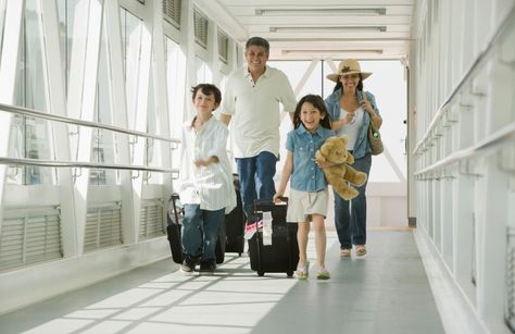 Brits are planning to make up for lost time with loved ones by taking extended family with them on their next holiday. A poll of 2,000 adults found hardly seeing their nearest and dearest during the past 12 months has left 68 per cent chomping at the bit to do something special with them. And […] Airport Hacks, Vacation Countdown, Getting A Passport, Best Travel Gifts, British Family, At Airport, Family Trips, Four Kids, Mickey Y Minnie