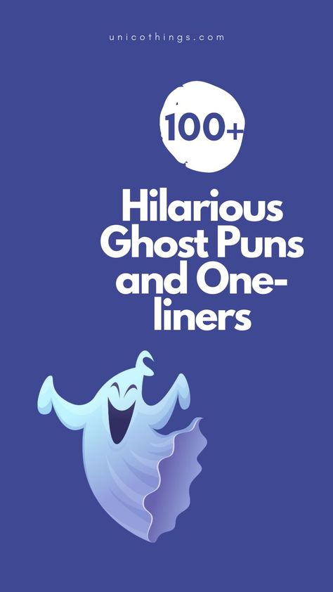 Embrace the supernatural side of humor with these funny and hilarious ghost puns that will tickle your funny bone.😅 Halloween Puns Funny, Skeleton Puns, Ghost Puns, Halloween Puns, Witty Comebacks, Double Entendre, Funny Ghost, The Supernatural, Smile On