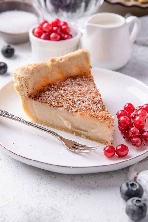 Hoosier Sugar Cream Pie (Tastes Like Creme Brulee) Sugar Cream Pie Recipe, Creme Brulee Pie, Sugar Cream Pie, Most Popular Desserts, Pie Slice, Easy Pie Recipes, Cream Pie Recipes, Thanksgiving Pies, Caramelized Sugar