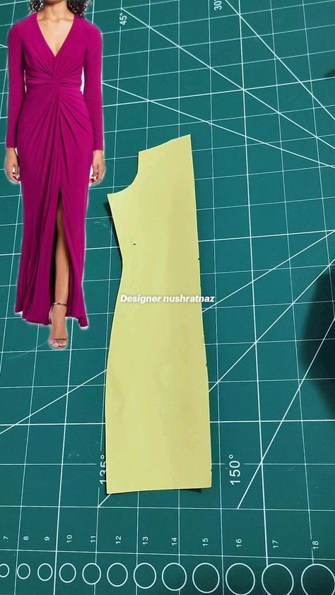 Projek Menjahit, Clothing Pattern Design, Dress Patterns Diy, Easy Dress Sewing Patterns, Knot Pattern, Corset Sewing Pattern, Dress Sewing Tutorials, Draping Fashion, Sewing Clothes Women