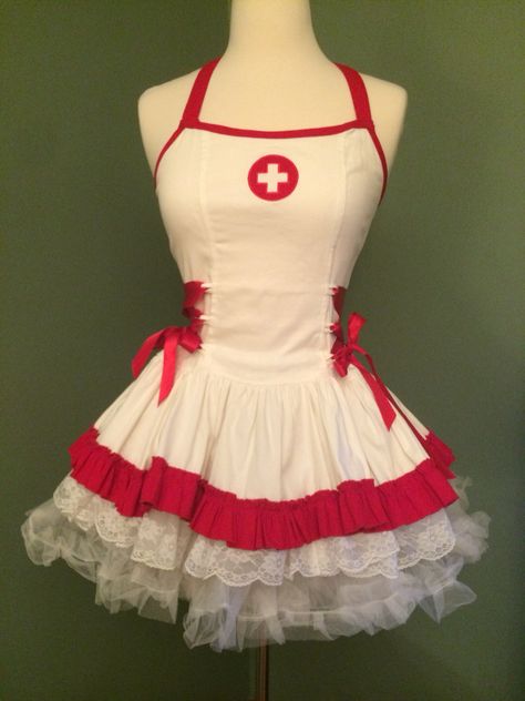 Nurse Cosplay Outfit, Elena Masquerade, Nurse Lingerie Costume, Nurse Costume Diy, Nurse Outfit Halloween, Nurse Costume Women, Nurse Halloween Costumes, Blink 182 Nurse Costume, Nurse Cosplay