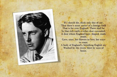 Poetry: Rupert Brooke • Spotter Up Rupert Brooke, Independent Man, Type Of Writing, Half Man, Ends Of The Earth, Writing Styles, Growing Old, Culture Art, Poetry