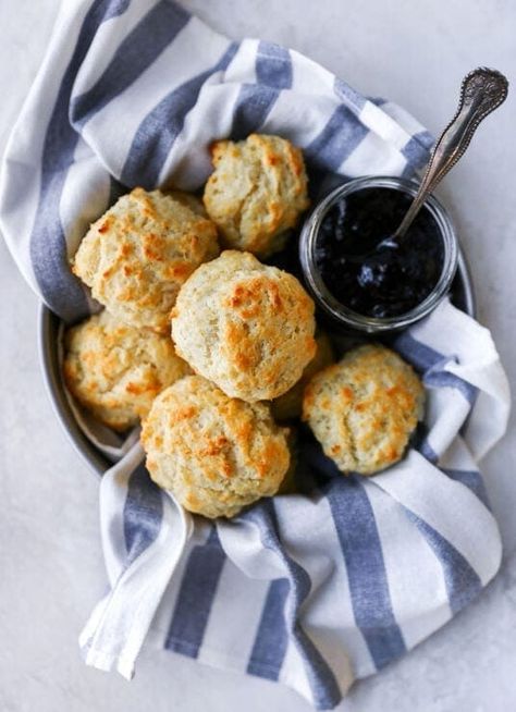 Tastiest Breakfast Recipes {+ Brunch} - Two Peas & Their Pod Buttermilk Bisquits, Yogurt Biscuit Recipe, Greek Yogurt Biscuits, School Baking, Two Peas And Their Pod, Buttermilk Drop Biscuits, Honey Butter Biscuits, Easy Drop Biscuits, Drop Biscuits Recipe