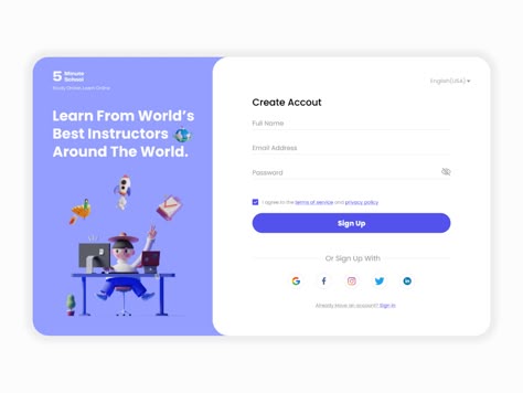 Daily ui 001-Sign Up Form on Behance Form Design Web, Login Page Design, Login Design, Ui Design Patterns, App Design Layout, News Web Design, Website Sign Up, Sign Up Page, Ui Design Website