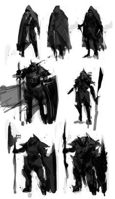 Character silhouette on Pinterest | Concept Art, Animation and ... Silhouette Sketch, 다크 판타지, Concept Art Character, Concept Art Drawing, Arte Fantasy, Character Design References, Art Anime, Character Creation, Creature Design